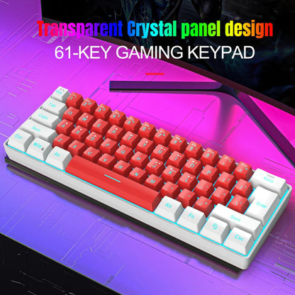 Simple Wired 61-Key Membrane Gaming Keyboard